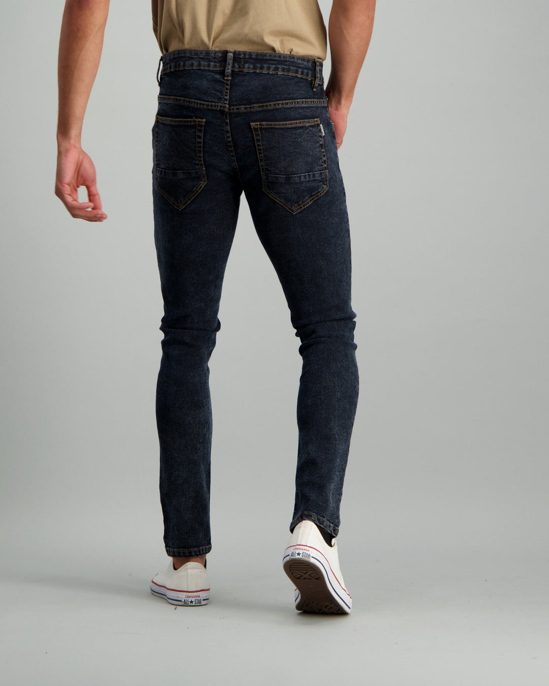 Men's Acid Wash Super Skinny Denim Jean