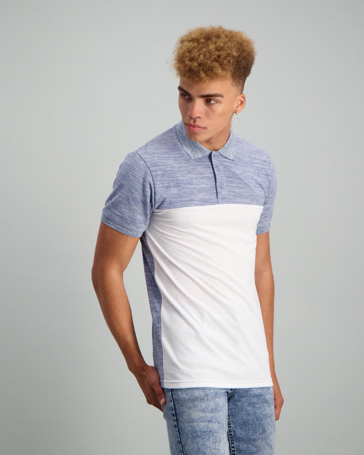 Men's Colourblock Golfer - White