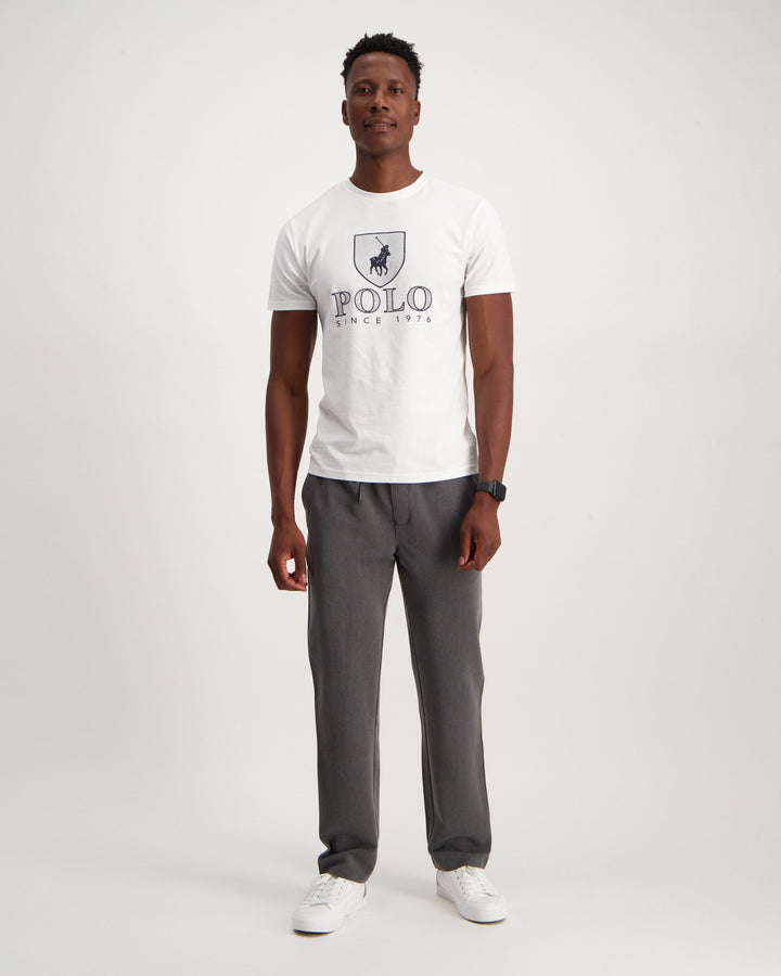 Men's Cory Crest Crew Neck T-Shirt - White