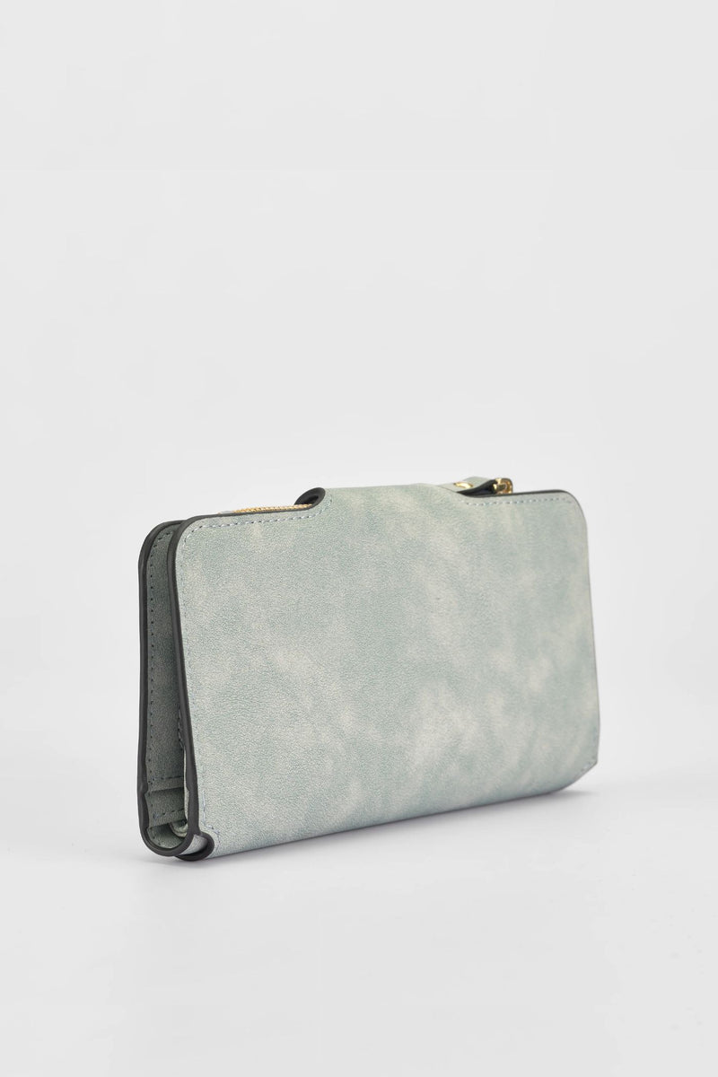 Large Bi Fold Wallet - Seafoam