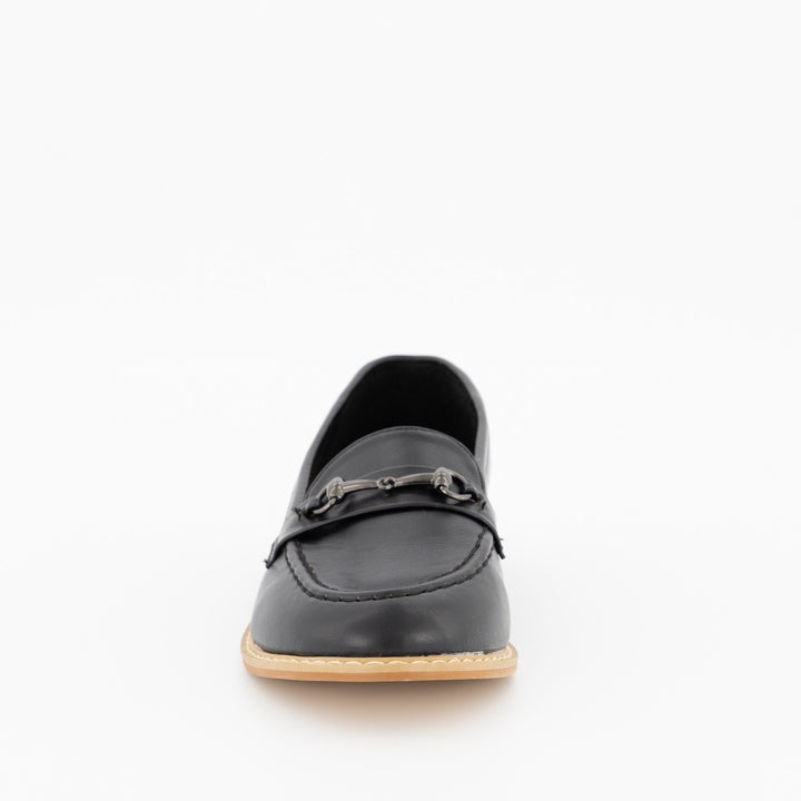 Ladies Trim Loafer - Black