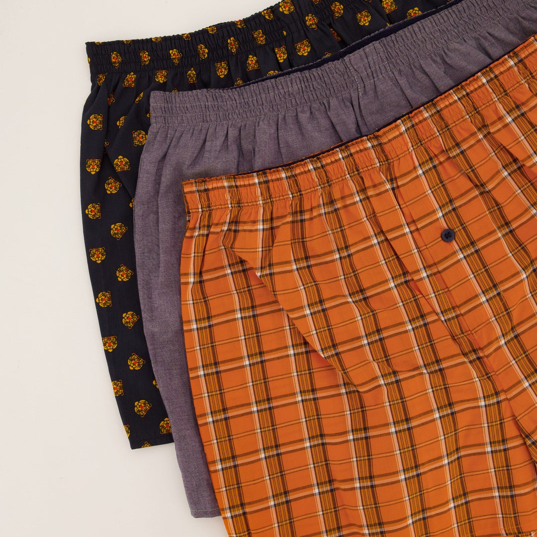 Men's 3 Pack Tiger Boxer