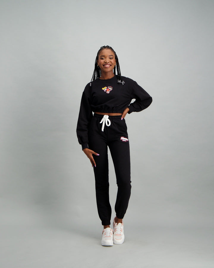 Ladies Power Puff Jogger - Black