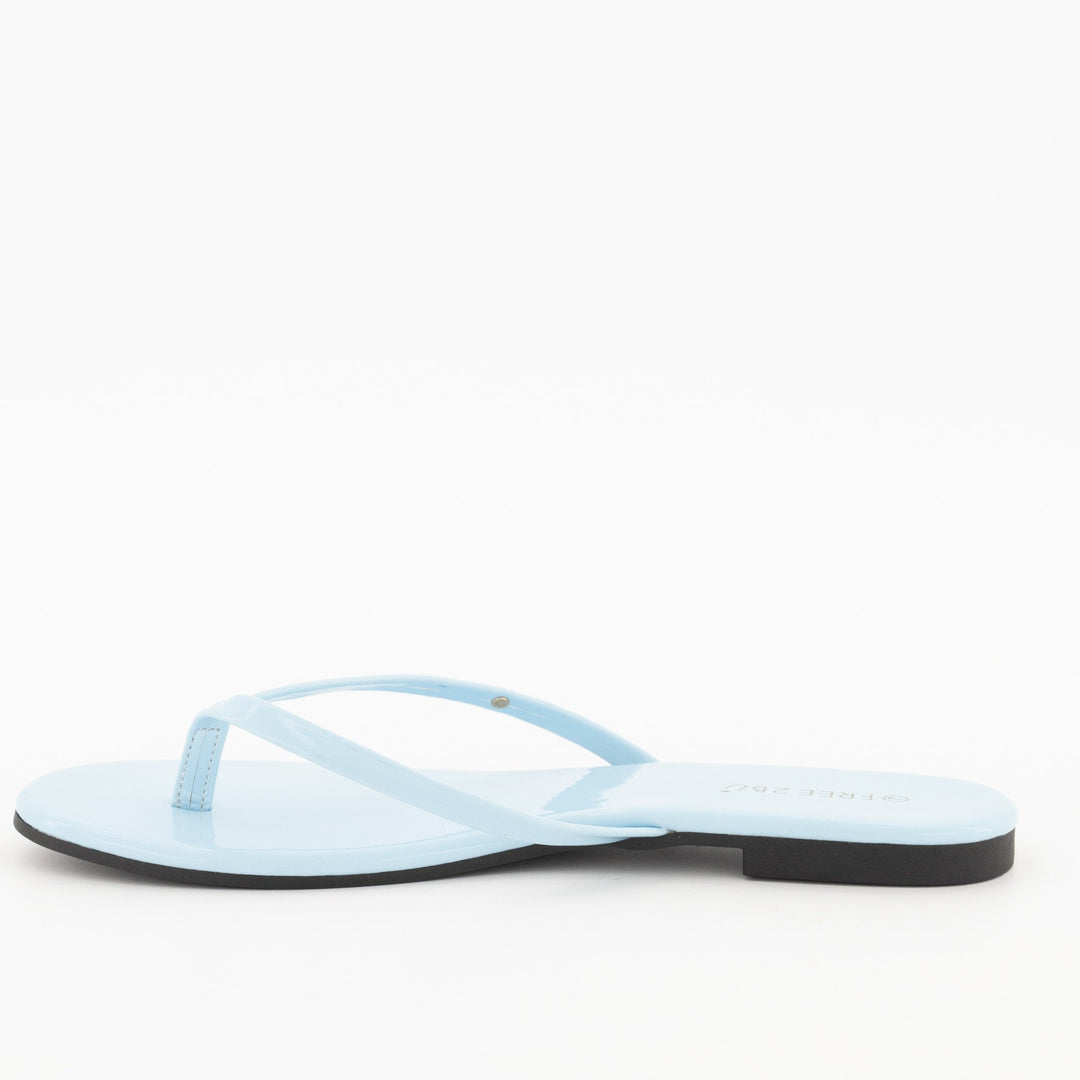 Ladies-Thong Sandal - Light Blue