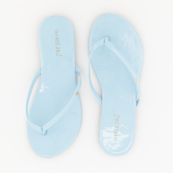 Ladies-Thong Sandal - Light Blue