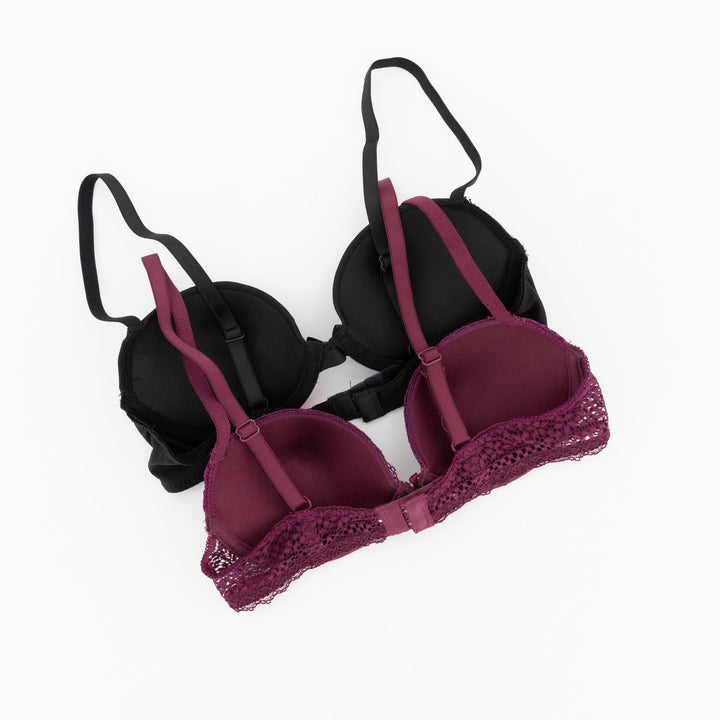 Ladies-2 Pack Galloon Lace T-Shirt Bra