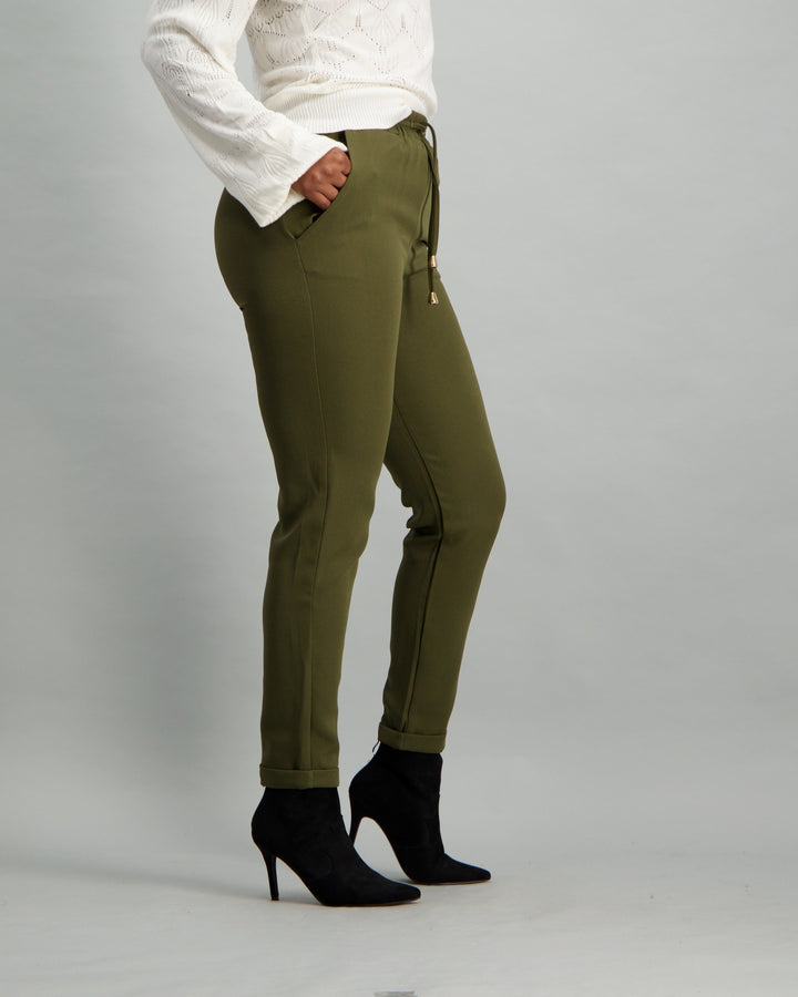 Ladies Drawstring Pant - Khaki