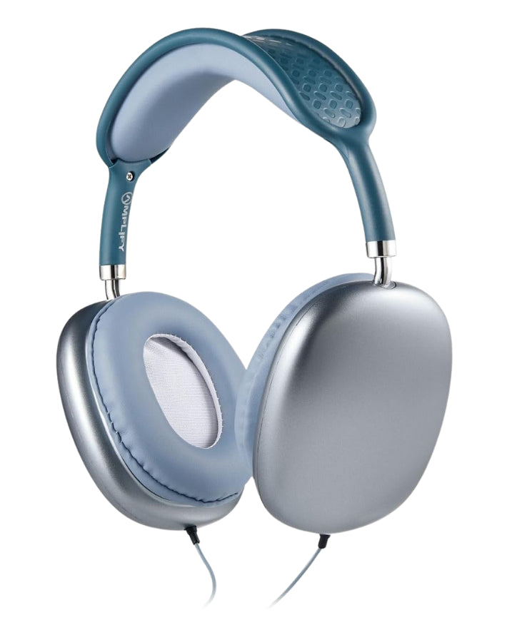 Zenith Series Aux Headphones Blue