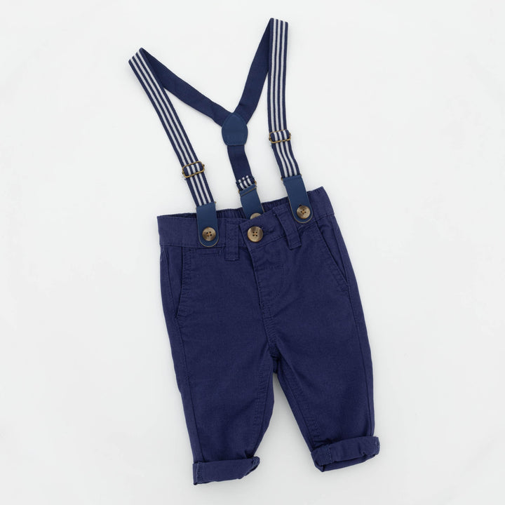 Baby Boys Twill Chinos - Navy