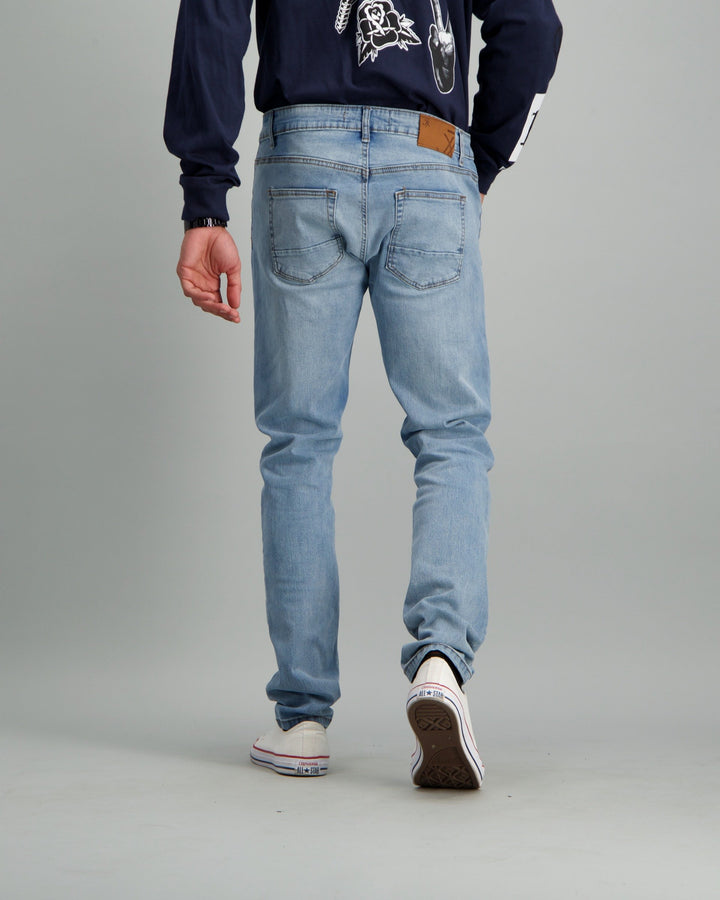 Men's Light Wash Skinny Denim Jean