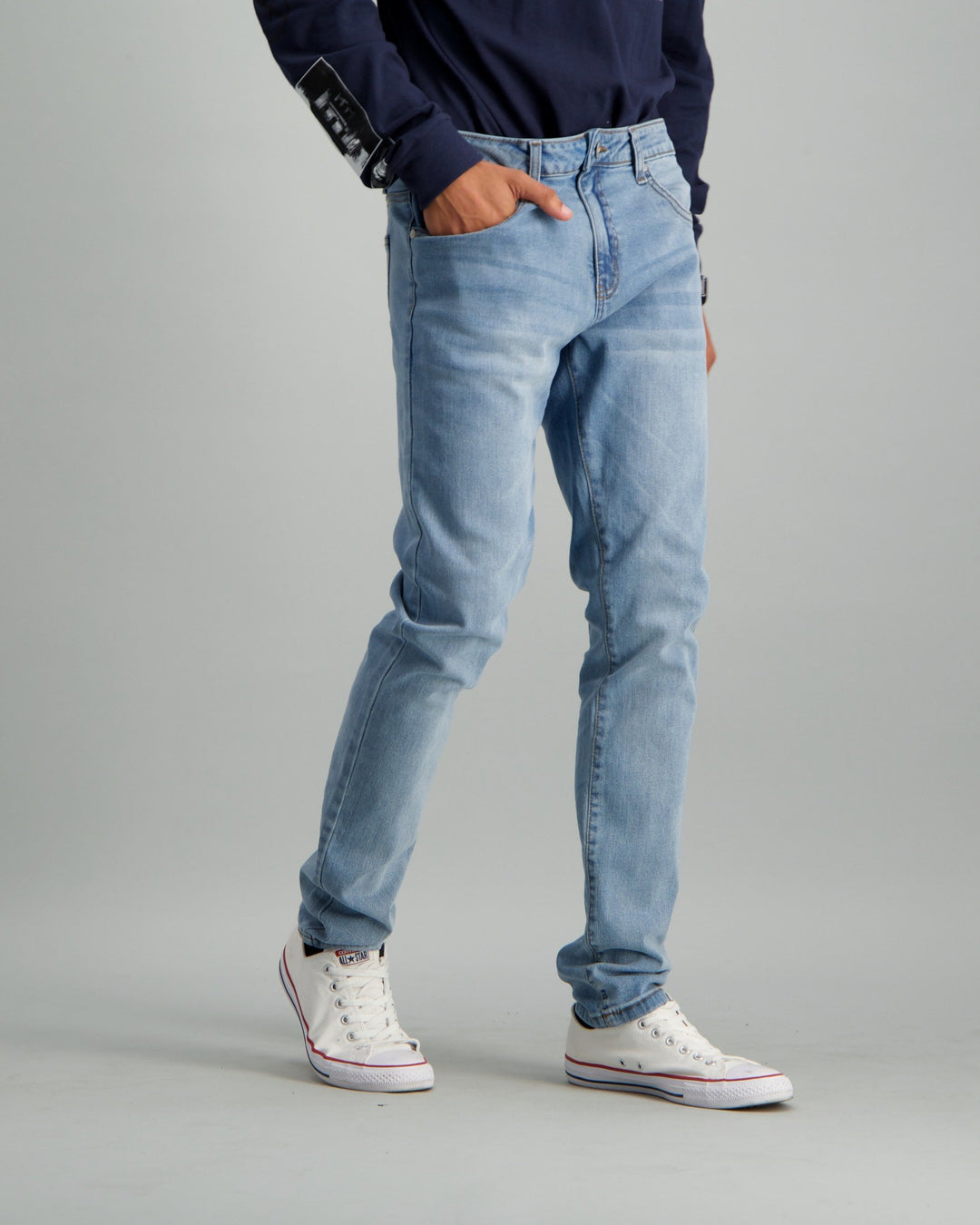 Men's Light Wash Skinny Denim Jean