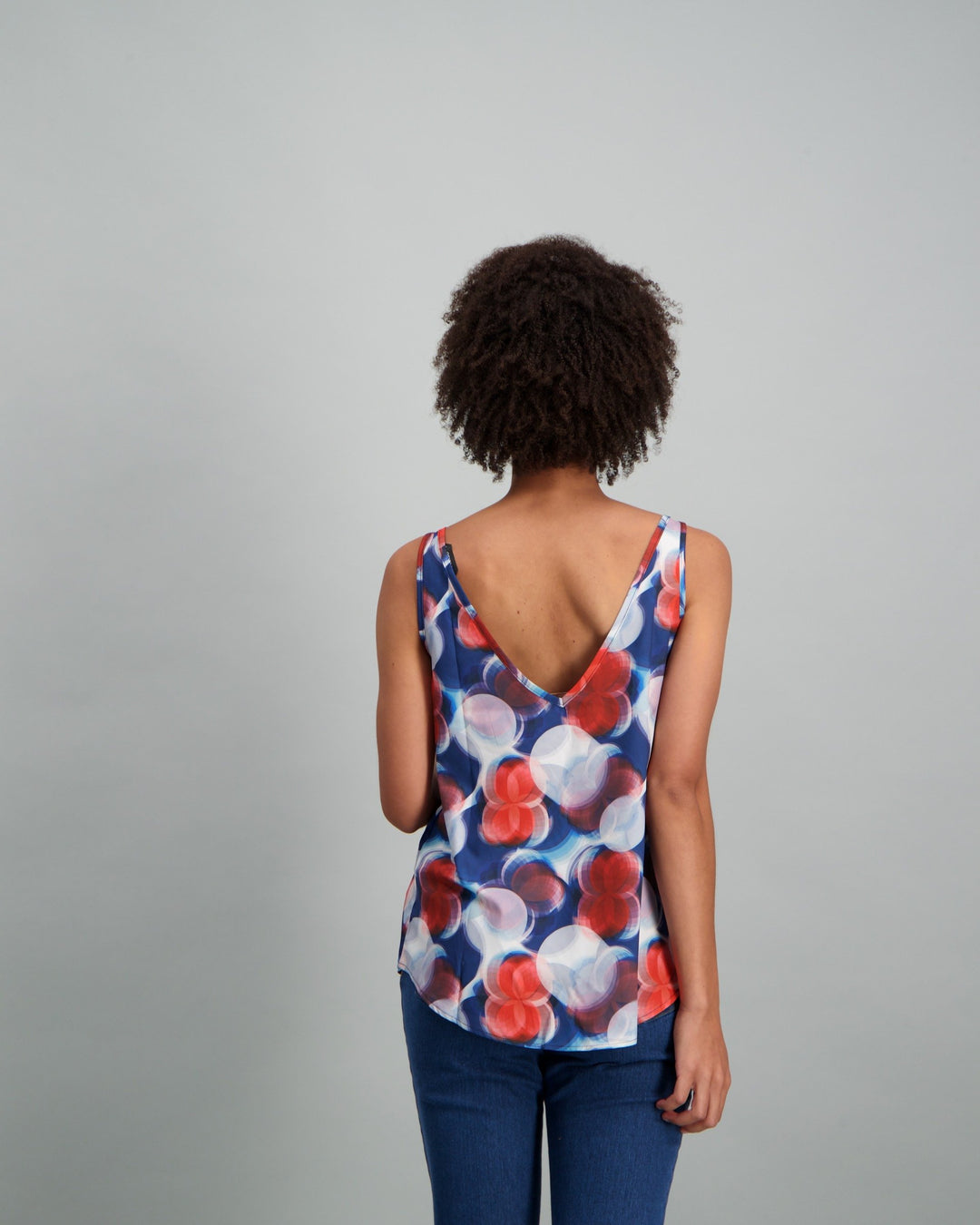 Ladies Printed  Basic Cami - Multi