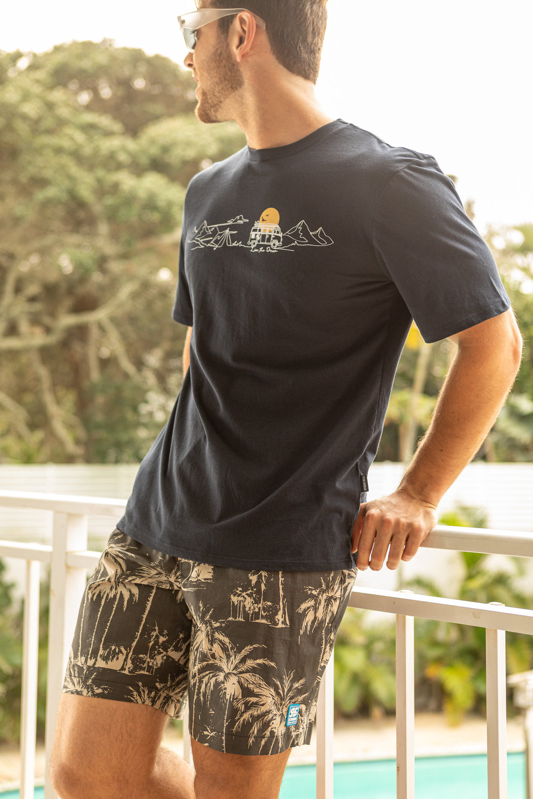 Palm Swim Short - Grey