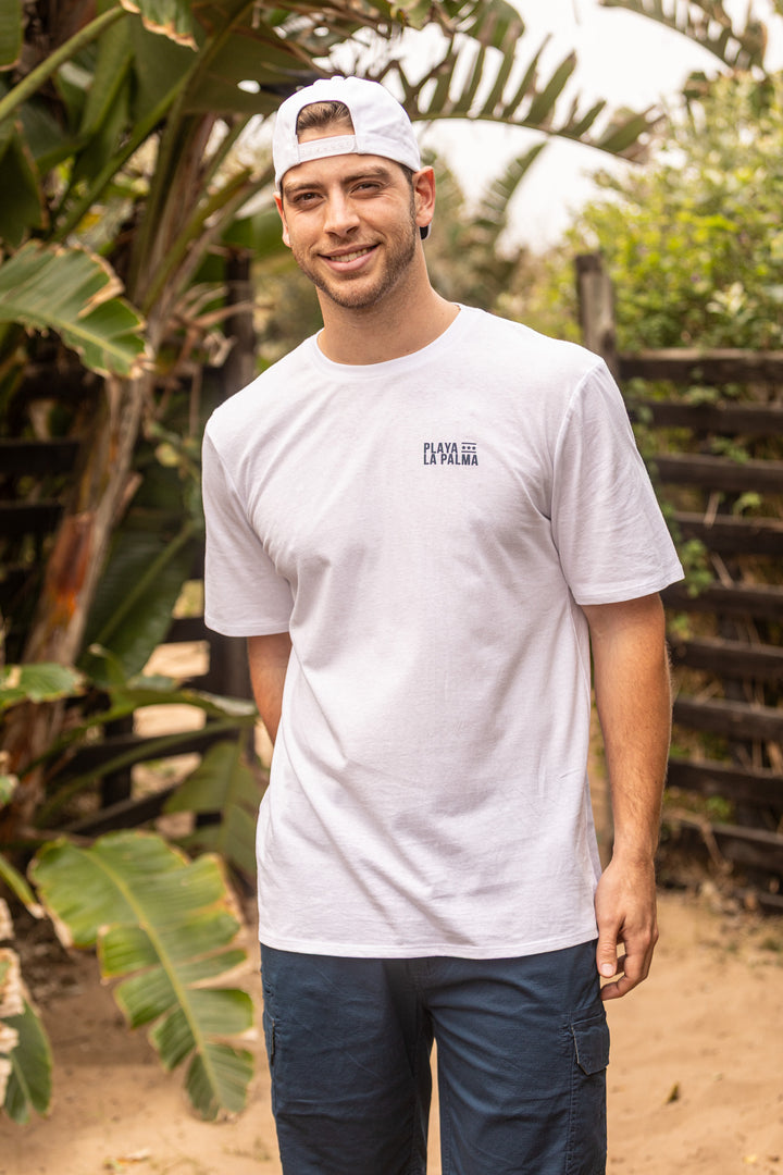 Playa La Palma Front & Back Tee - White