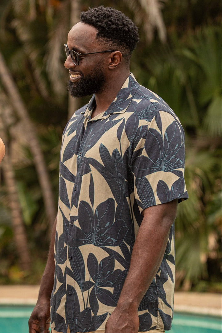 Orchid Viscose Regular Shirt - Olive