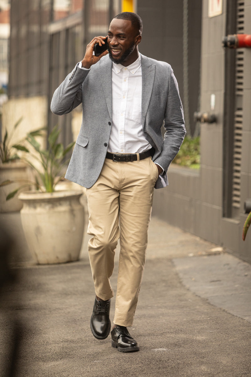 Basic Slim Stretch Chino - Stone