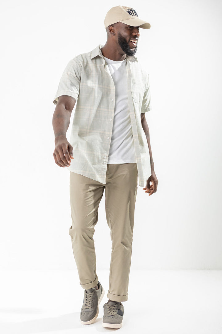 Basic Straight Stretch Chino - Stone