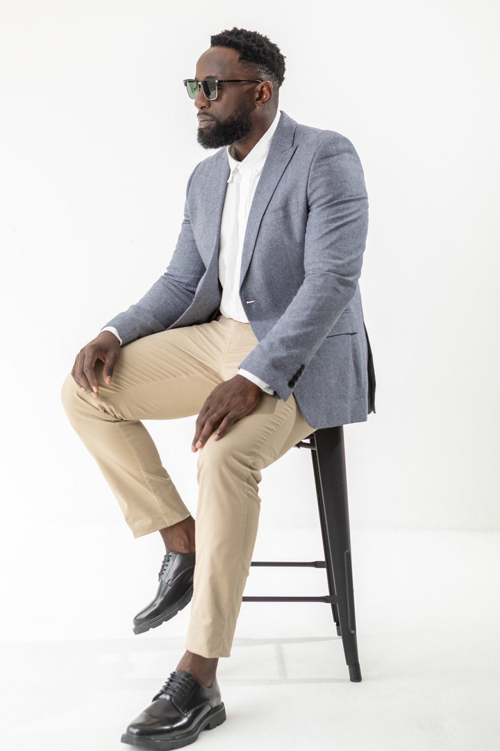 Basic Slim Stretch Chino - Stone