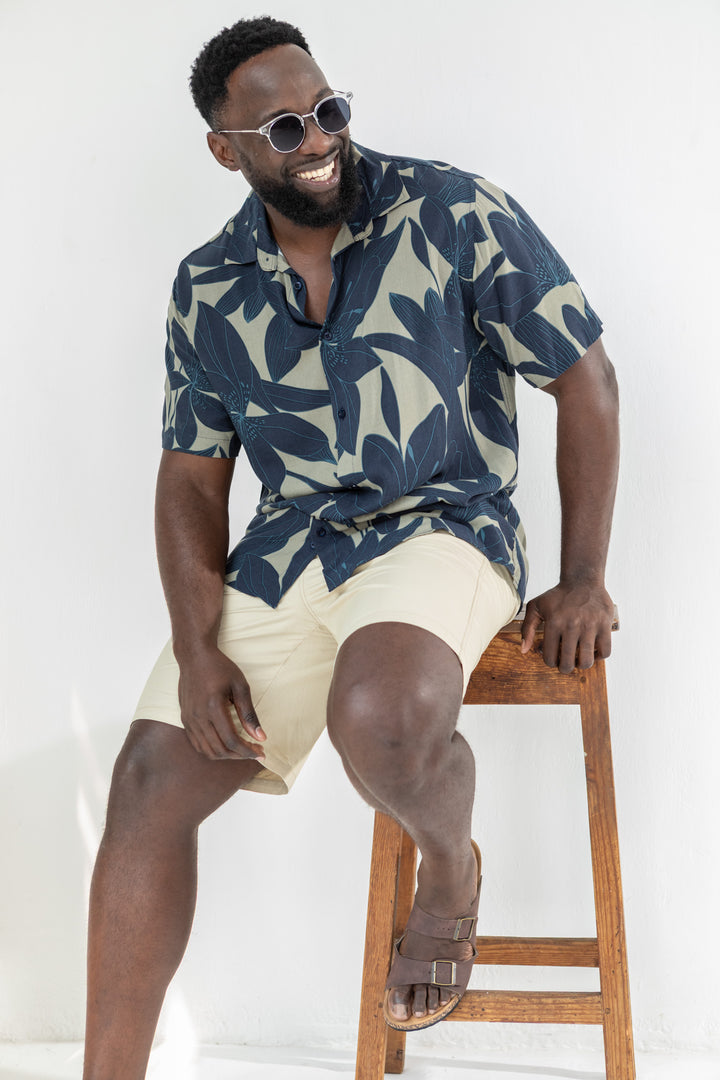 Orchid Viscose Regular Shirt - Olive