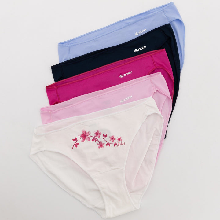 Ladies 5 Pack High Cut Panties
