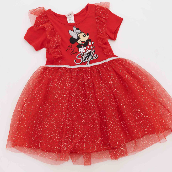 Pre-Girls Tulle Dress - Red