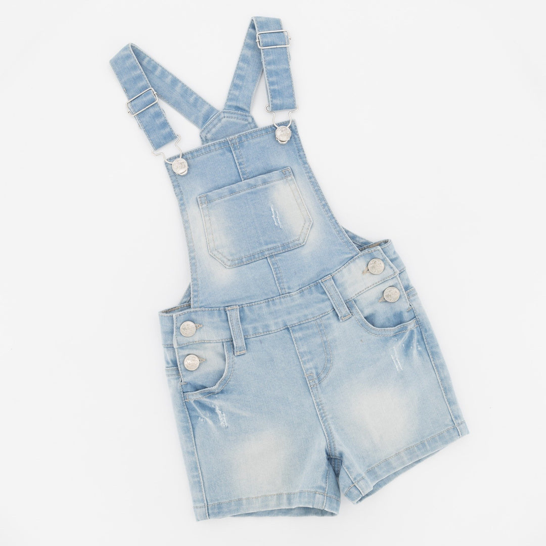 Pre-Girls Light Denim Dungaree