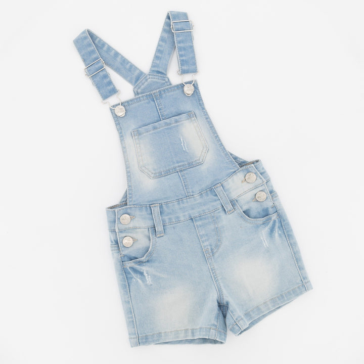 Pre-Girls Light Denim Dungaree