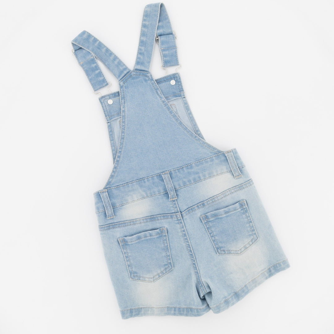 Pre-Girls Light Denim Dungaree
