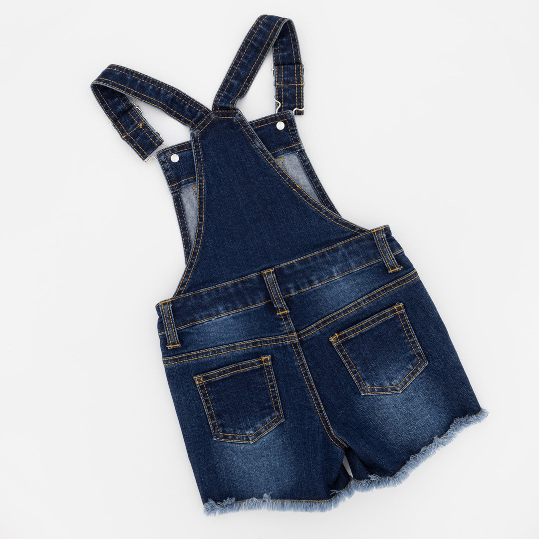 Pre Girls Dark Blue Denim Dungaree