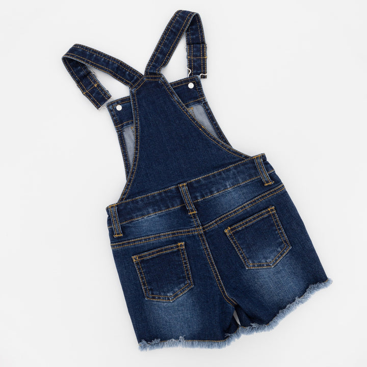 Pre Girls Dark Blue Denim Dungaree