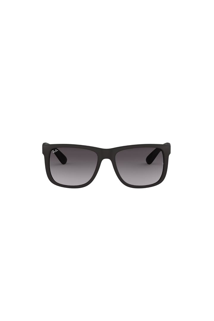 54 Justin  Black Grey Gradient Sunglasses - Silver