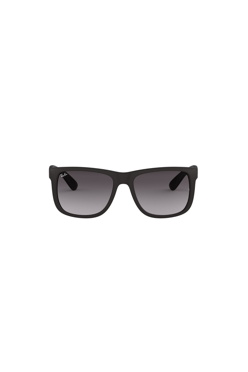 54 Justin  Black Grey Gradient Sunglasses - Silver