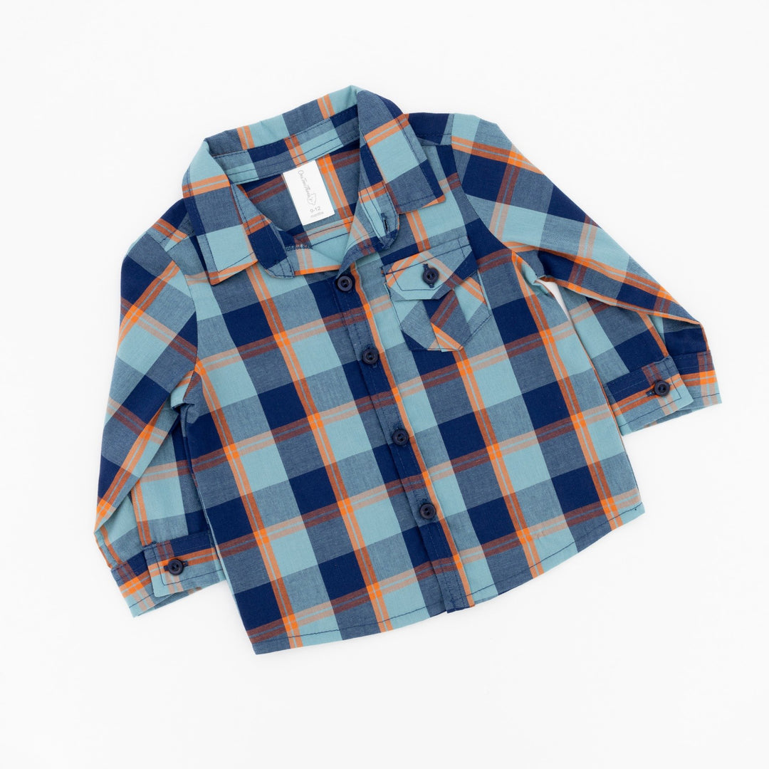 Baby Boys Check Shirt - Blue
