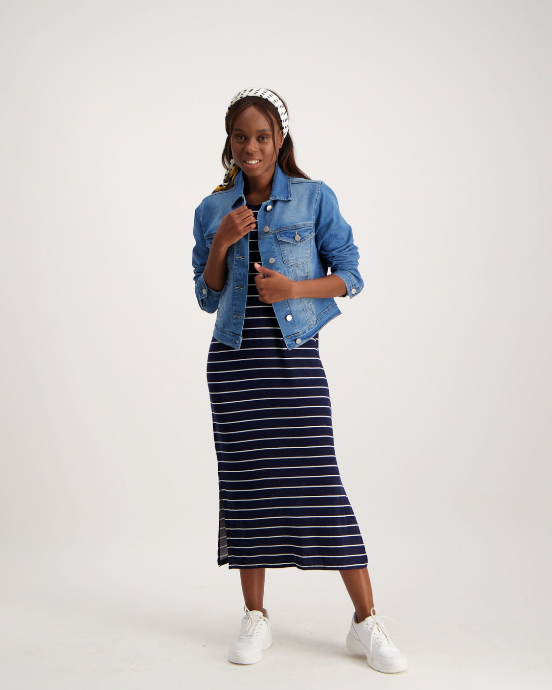 Ladies Denim Jacket - Stonewash