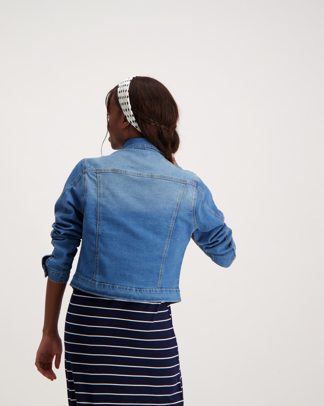 Ladies Denim Jacket - Stonewash