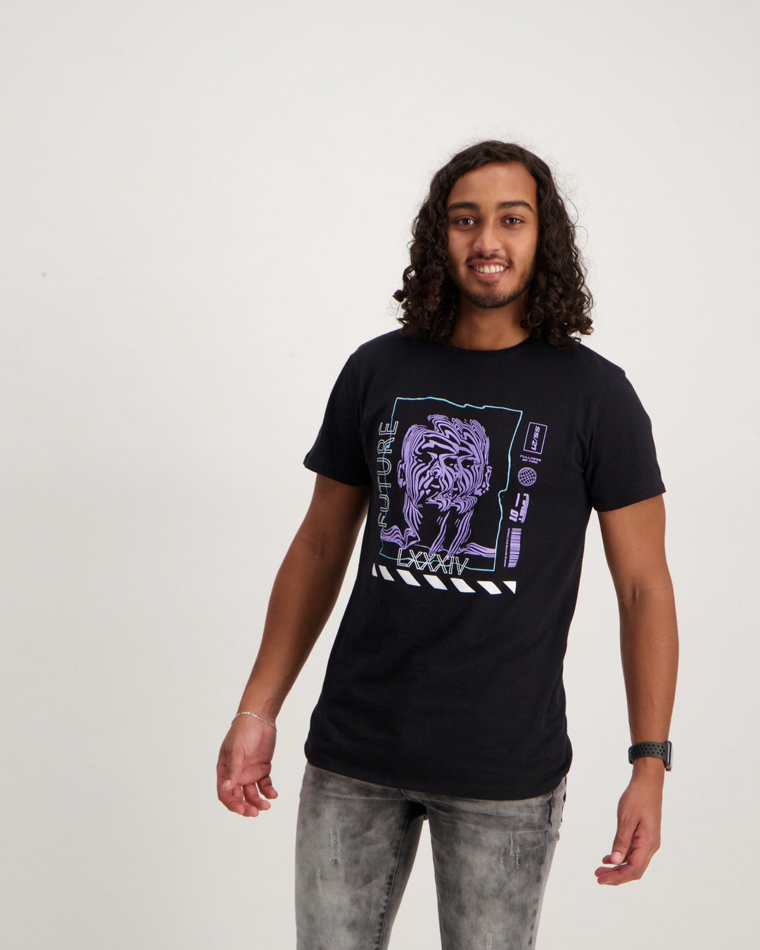 Men's Short Sleeve  Basic Print T-Shirt