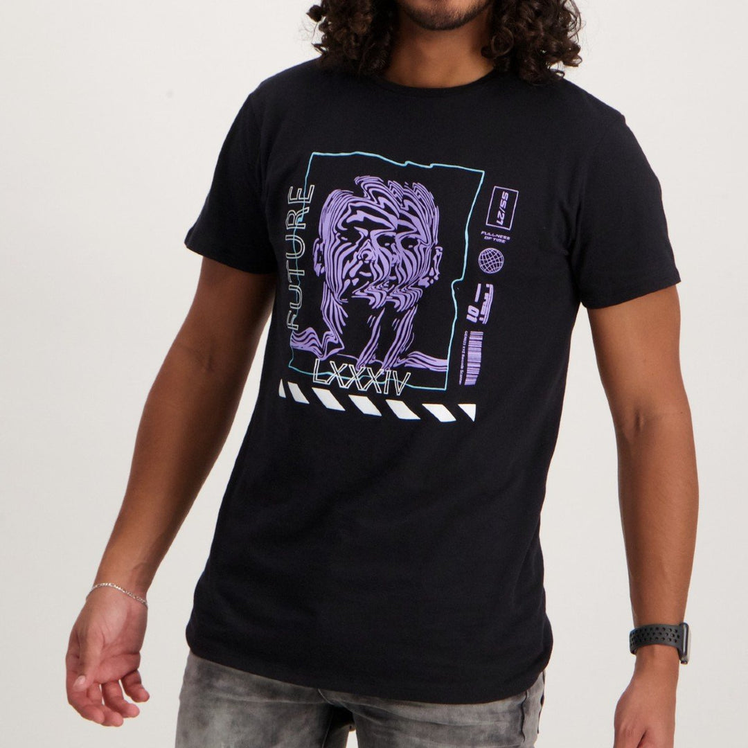 Men's Short Sleeve  Basic Print T-Shirt