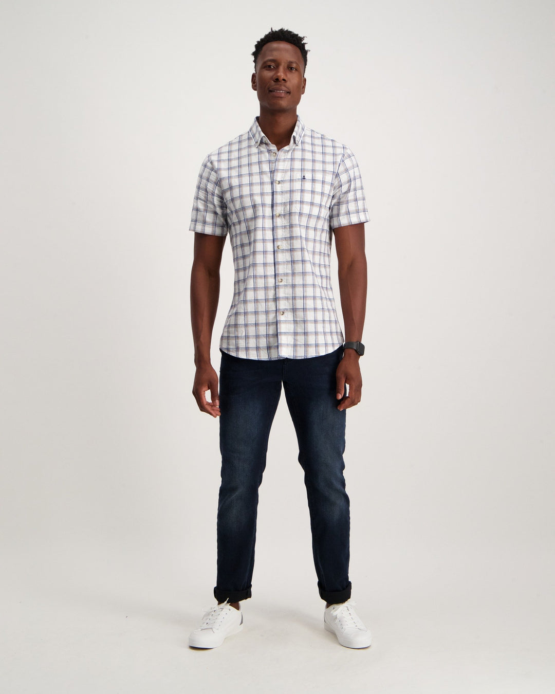 Men's Short Sleeve Check Shirt