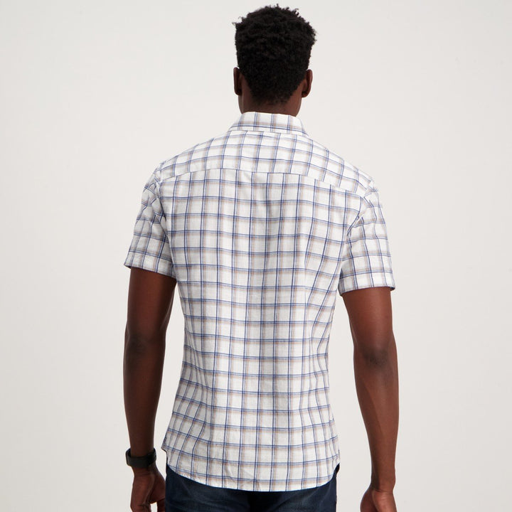 Men's Short Sleeve Check Shirt