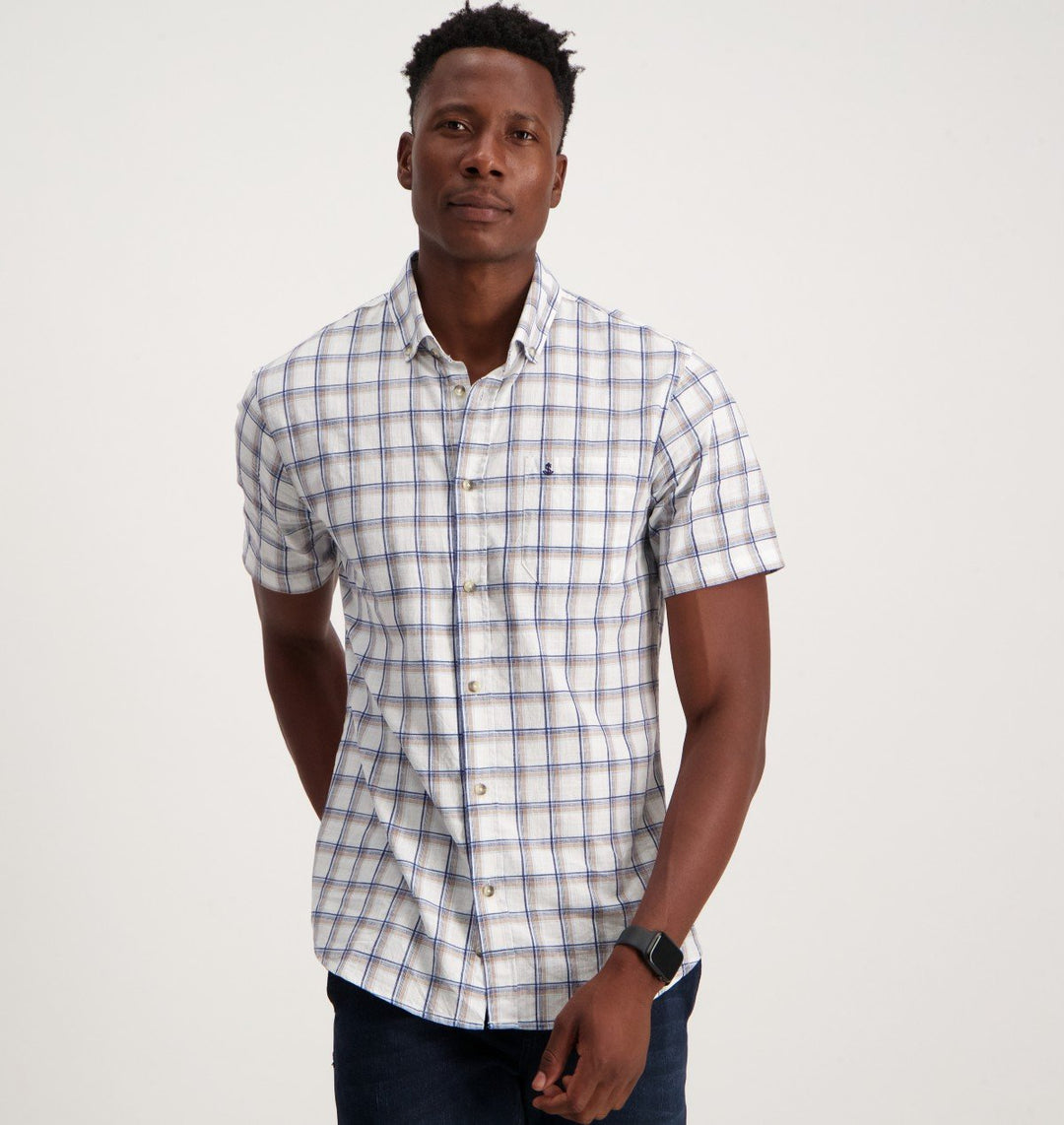 Men's Short Sleeve Check Shirt