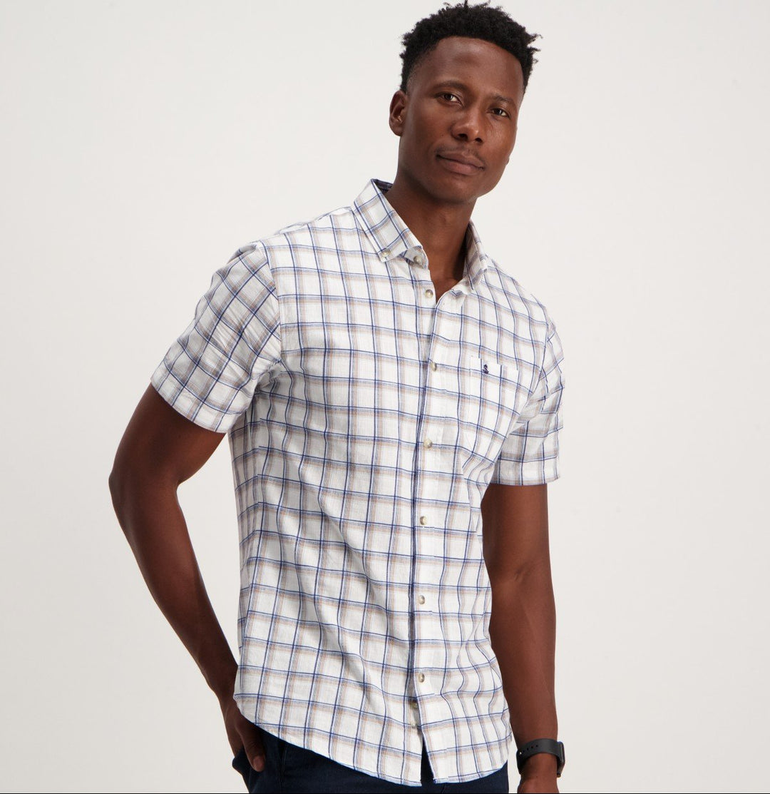 Men's Short Sleeve Check Shirt
