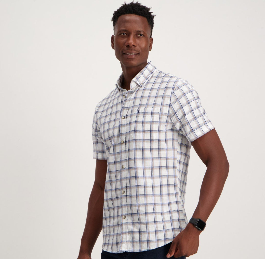 Men's Short Sleeve Check Shirt