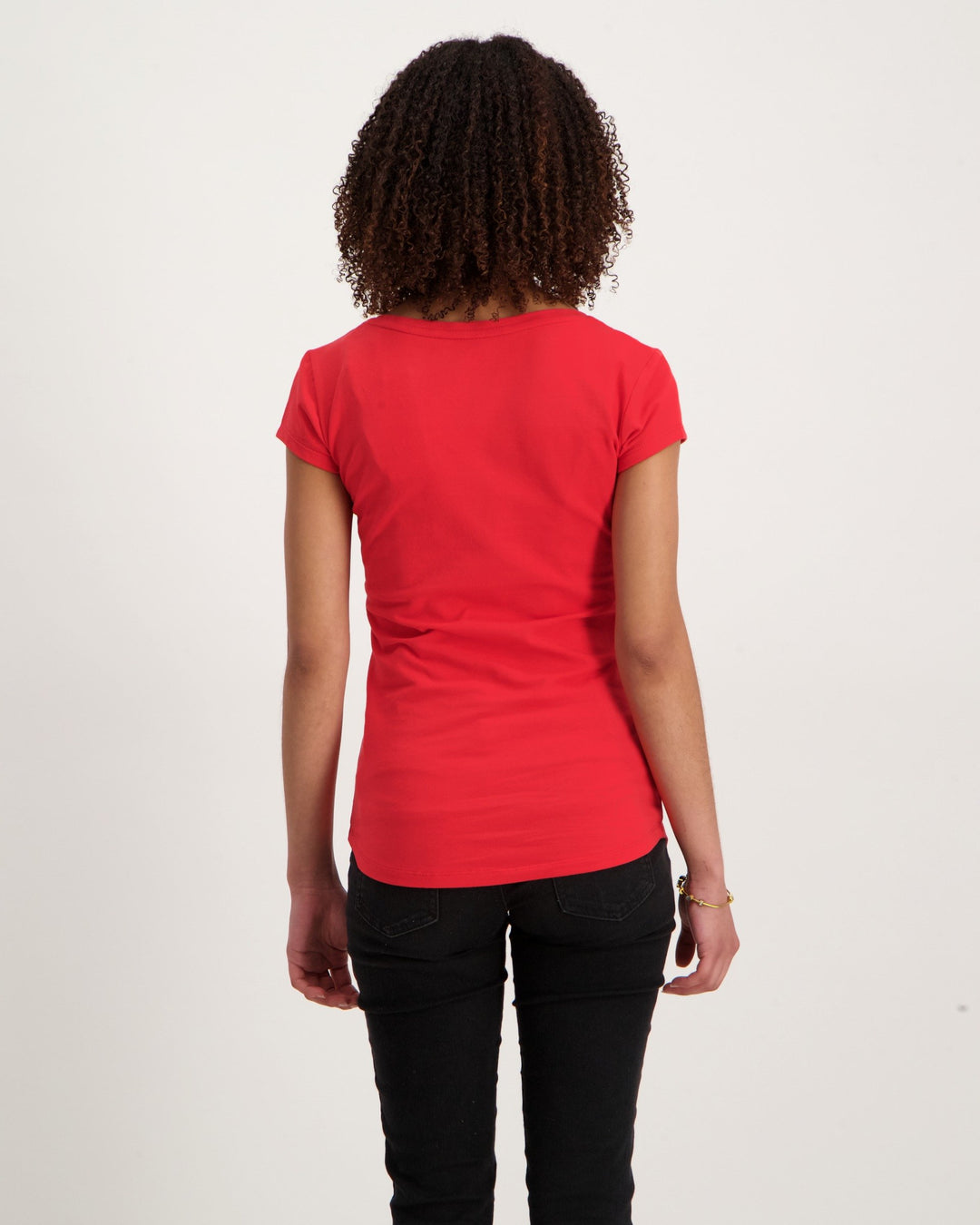 Ladies Basic Logo T-Shirt - Red