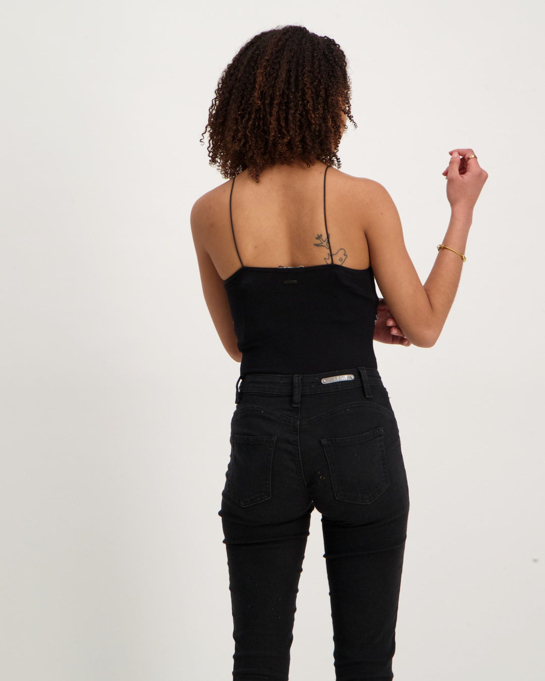 Ladies All Over Bling Seamless Bodysuit - Black