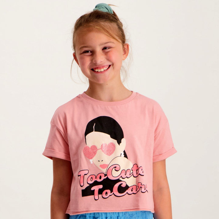 Girls Not Your Bae Boxy Tee - Blush