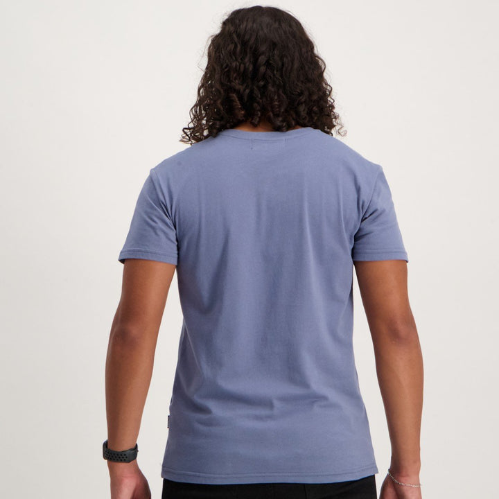 Men's Short Sleeve Basic V-Neck T-Shirt - Blue