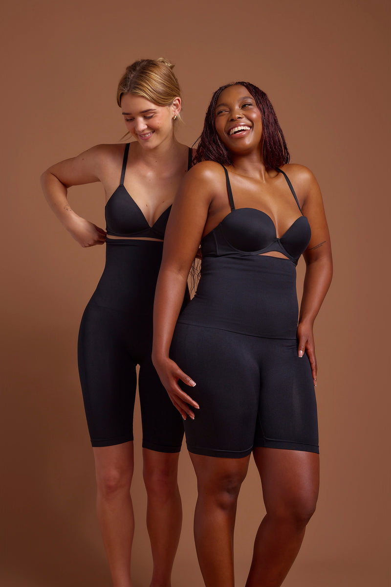 Seamless Long Leg Shaper - Black
