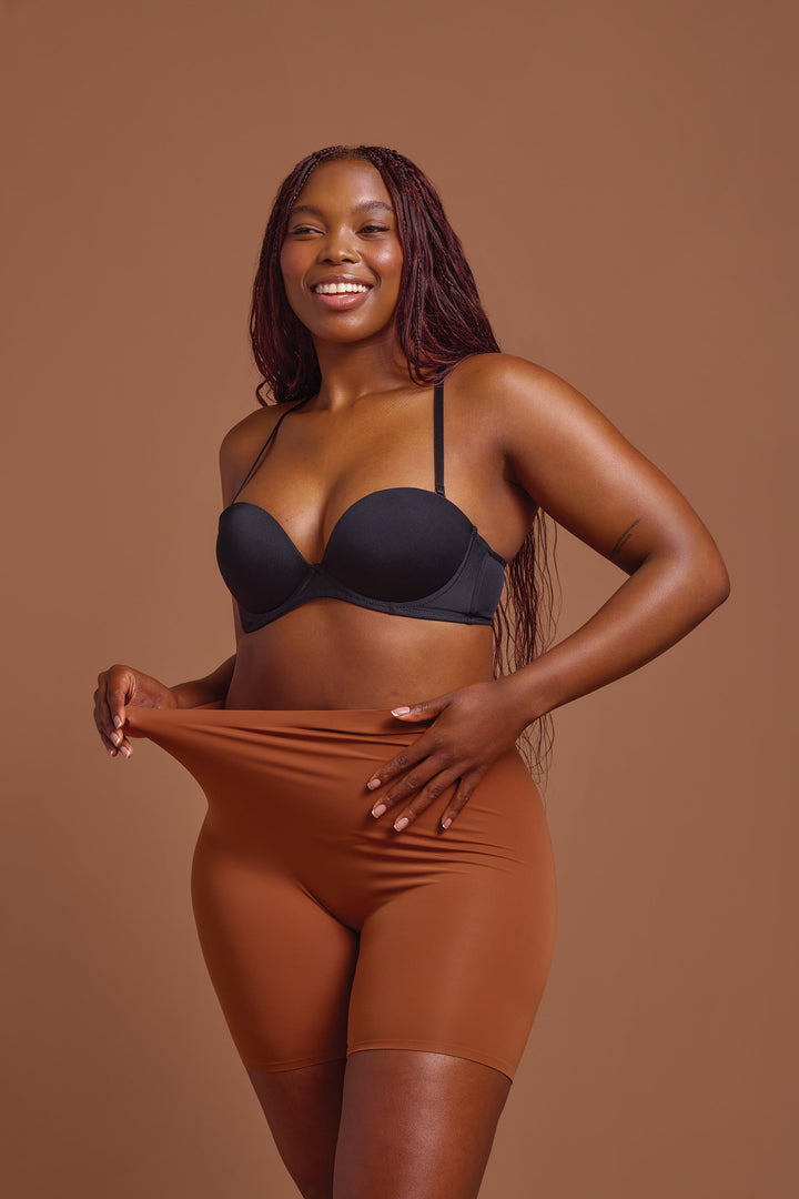 Polyamide Long Leg Shaper - Mocha