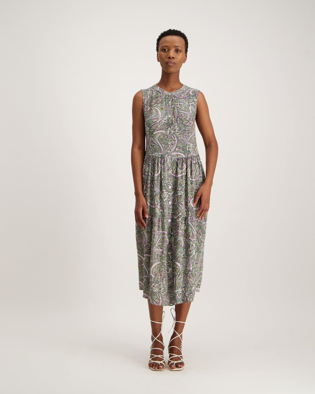 Ladies Printed Shirt Dress