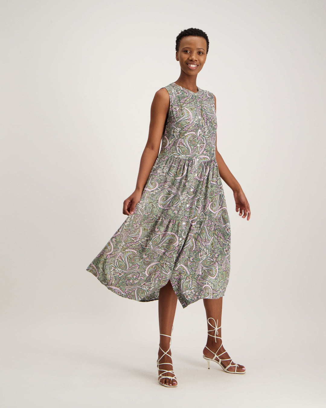 Ladies Printed Shirt Dress